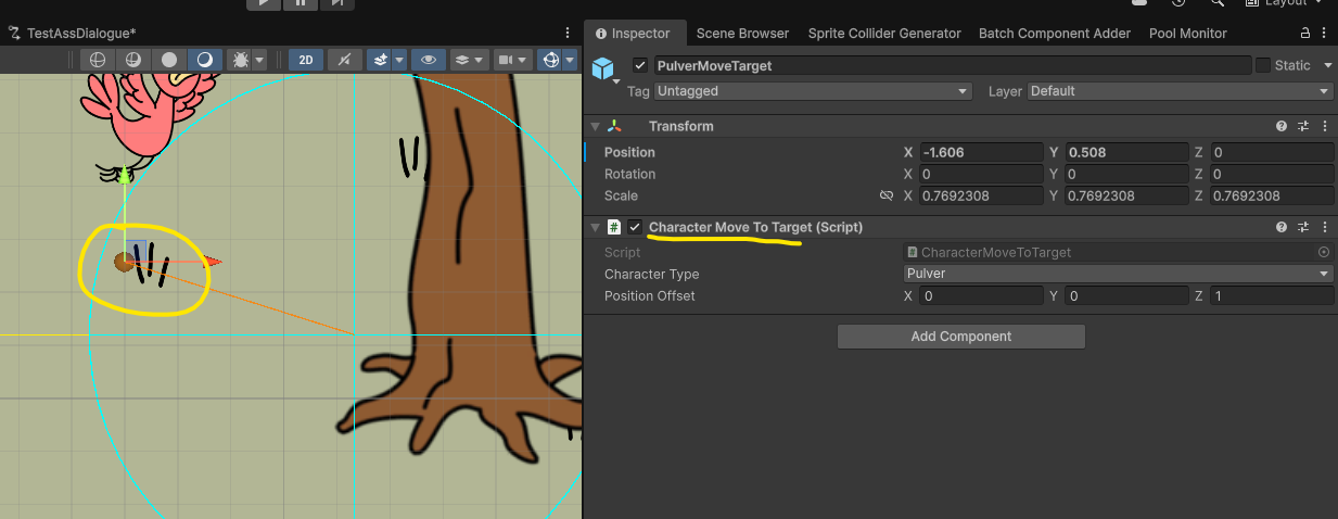 Target Positioning In Scene