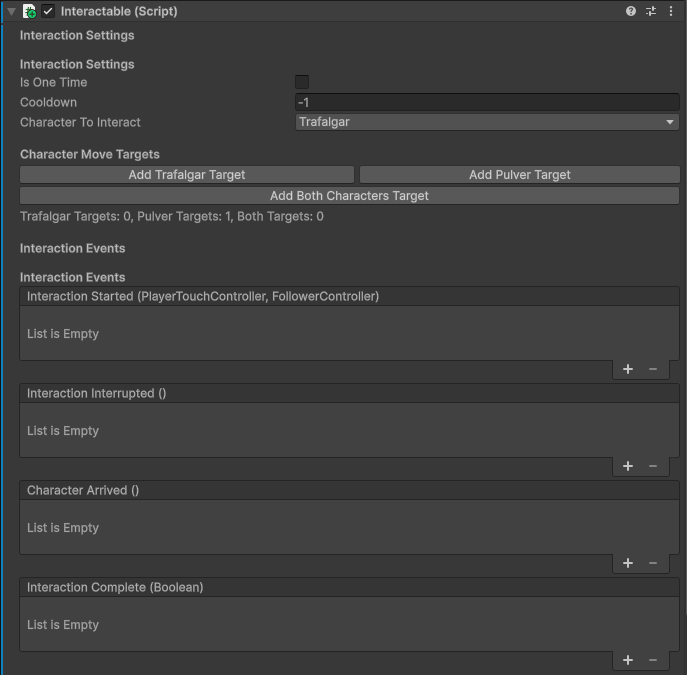 Interactable Inspector