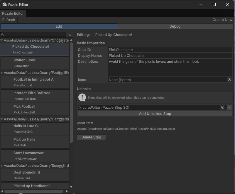 Puzzle Editor - Edit Tab
