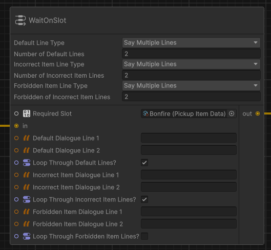 WaitOnSlot Node Example